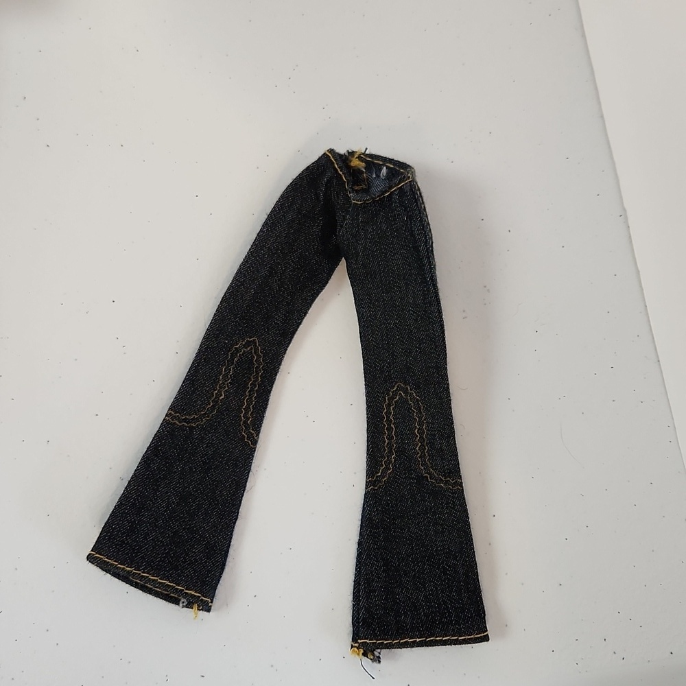 VINTAGE BRATZ XPRESS IT YASMIN CLOTHES CLOTHING BELL BOTTOM JEANS PANTS ONLY